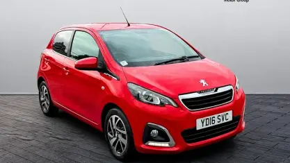 Used Peugeot 108 Allure 82 HP (60 kW) 2017 Red Hatchback