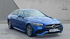 Blue Used 2024 Mercedes C300e AMG line Sedan | £33,890 (Super price)