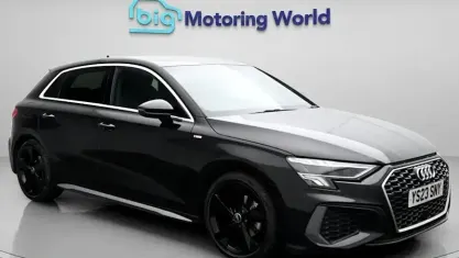 Begagnad Audi A3 Sportback S-Line 150 HK (110 kW) 2023 Svart Halvkombi