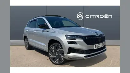 Second-hand Skoda Karoq SportLine 150 CP (110 kW) 2023 Argintiu SUV