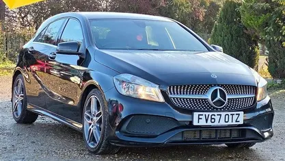 Used Mercedes A180 AMG line 109 HP (80 kW) 2017 Black Hatchback