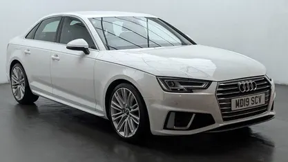White Used 2019 Audi A4 S-Line Sedan | £16,950 (Good price)