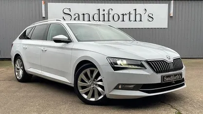 White Used 2017 Skoda Superb SE L Executive Estate | £12,290 (Fair price)