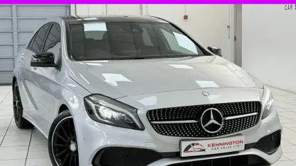 Used Mercedes A200 AMG line 136 HP (100 kW) 2017 Silver Hatchback