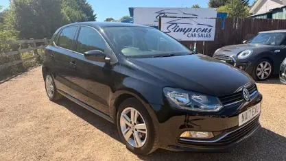 Used VW Polo Edition 75 HP (55 kW) 2017 Black Hatchback