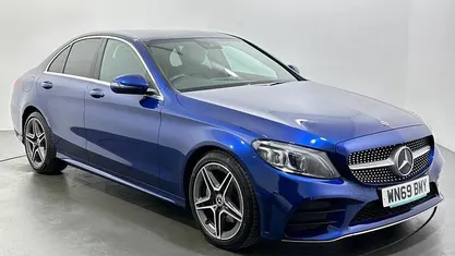 Blue Used 2019 Mercedes C200 AMG Line Premium Sedan | £14,278 (Fair price)