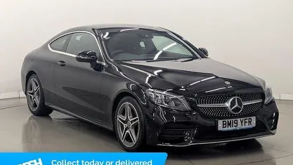 Black Used 2019 Mercedes C200 AMG Line Premium Coupe | £17,699 (Fair price)