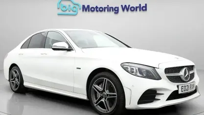 Used Mercedes C300e AMG line 320 HP (235 kW) 2021 White Sedan