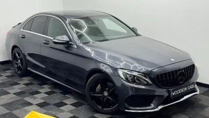 Begagnad Mercedes C220 AMG line 170 HK (125 kW) 2015 Grå Sedan