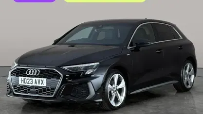 Used Audi A3 Sportback S-Line 150 HP (110 kW) 2023 Black Hatchback