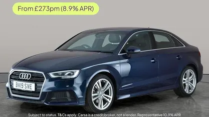 Blue Used 2019 Audi A3 S-Line Sedan | £14,521 (Fair price)