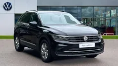 Deep black pearlescent Used 2022 VW Tiguan Life SUV | £19,198 (Fair price)