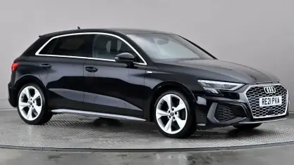 Used Audi A3 Sportback S-Line 150 HP (110 kW) 2021 Black Hatchback