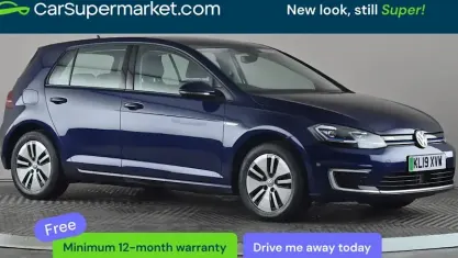 Begagnad VW e-Golf 99 kW (135 HK) 2019 Blå Halvkombi