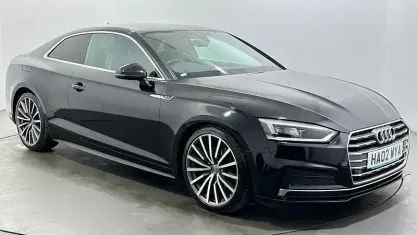 Used Audi A5 S-Line 150 HP (110 kW) 2019 Black Coupe
