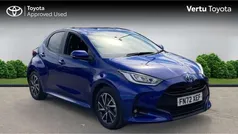 Blue Used 2022 Toyota Yaris Hybrid Design Hatchback | £16,924 (Fair price)