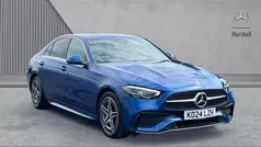 Blue Used 2024 Mercedes C300e AMG line Sedan | £35,760 (Good price)