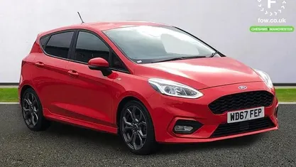 Used Ford Fiesta ST-Line X 101 HP (74 kW) 2018 Red Hatchback