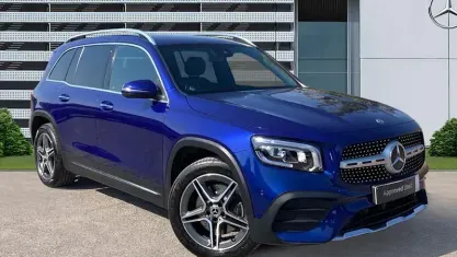 Begagnad Mercedes GLB220 AMG Line Premium 190 HK (139 kW) 2022 Blå SUV