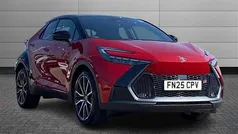 Scarlet flare Used 2025 Toyota C-HR Sport SUV | £32,495 (Fair price)