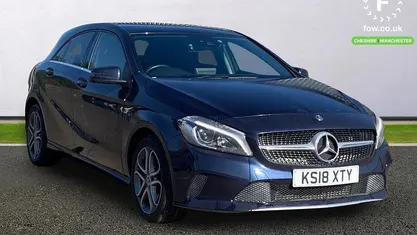 Used Mercedes A200 Sport Edition 136 HP (100 kW) 2018 Blue Hatchback