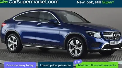 Used Mercedes GLC220 Premium 170 HP (125 kW) 2019 Blue Coupe