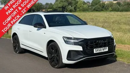Used Audi Q8 S-Line 286 HP (210 kW) 2018 White SUV