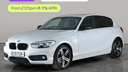 Used BMW 118 Sport Line 136 HP (100 kW) 2019 White Hatchback