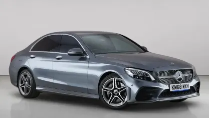 Used Mercedes C300 AMG line 258 HP (189 kW) 2018 Grey Sedan