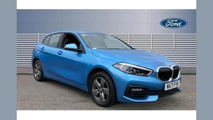 Used BMW 116 Comfort Edition 116 HP (85 kW) 2021 Blue Hatchback