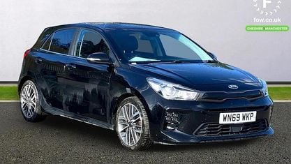 Begagnad Kia Rio GT-Line 120 HK (88 kW) 2019 Svart Halvkombi