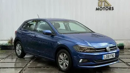 Used VW Polo SE 95 HP (69 kW) 2018 Blue Hatchback