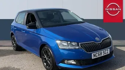Begagnad Skoda Fabia Colour Edition 75 HK (55 kW) 2019 Blå Halvkombi