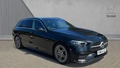 Black Used 2024 Mercedes C220 AMG line Estate | £32,888 (Fair price)