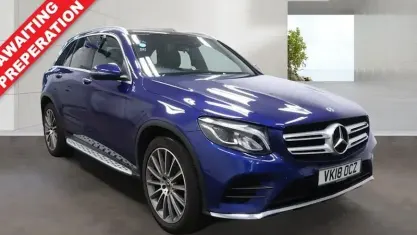 Used Mercedes GLC220 AMG Line Premium 170 HP (125 kW) 2018 Blue SUV