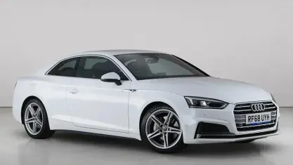 Used Audi A5 S-Line 190 HP (139 kW) 2018 White Coupe