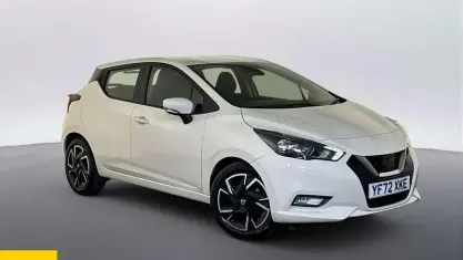 Used Nissan Micra Acenta 92 HP (67 kW) 2022 White Hatchback