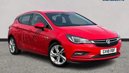 Used Vauxhall Astra SRi 150 HP (110 kW) 2018 Red Hatchback