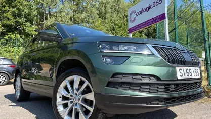 Used Skoda Karoq SE L 150 HP (110 kW) 2018 Green SUV