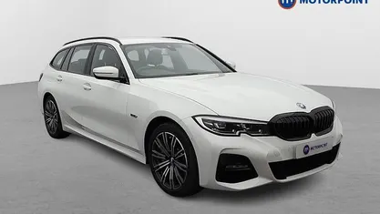 White Used 2021 BMW 330e M Sport Estate | £22,049 (Fair price)