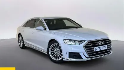 Used Audi A8 S-Line 286 HP (210 kW) 2020 White Sedan