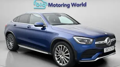 Used Mercedes GLC220 AMG line 194 HP (142 kW) 2021 Blue Coupe
