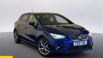 Używany Seat Ibiza XCELLENCE 95 KM (69 kW) 2021 Niebieski Hatchback