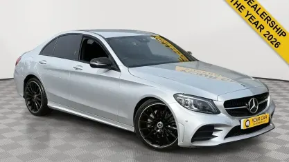 Used Mercedes C220 AMG line 194 HP (142 kW) 2020 Silver Sedan