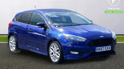 Used Ford Focus ST-Line 125 HP (91 kW) 2016 Blue Hatchback