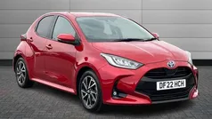 Red Used 2022 Toyota Yaris Hybrid Design Hatchback | £16,695 (Fair price)