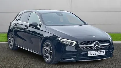 Used Mercedes A180 AMG line 136 HP (100 kW) 2020 Black Hatchback