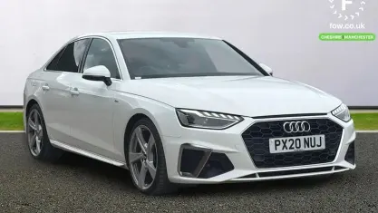 Used Audi A4 S-Line 150 HP (110 kW) 2020 White Sedan