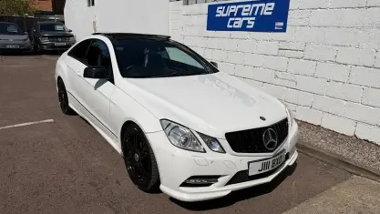 Used Mercedes E220 170 HP (125 kW) 2013 White Coupe
