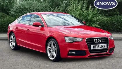 Used Audi A5 Sportback S-Line 190 HP (139 kW) 2016 Red Hatchback